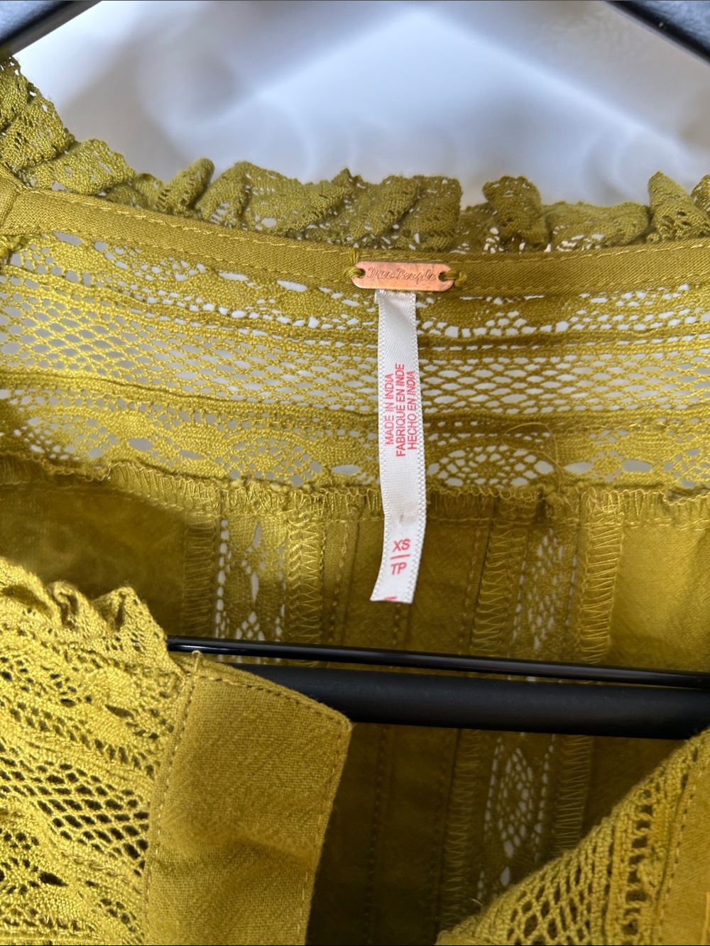 Free People Olive Green Long Sleeve Mini Dress - Picture 3 of 10